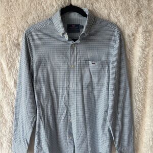 Vineyard Vines Blue Casual Button Down Shirt